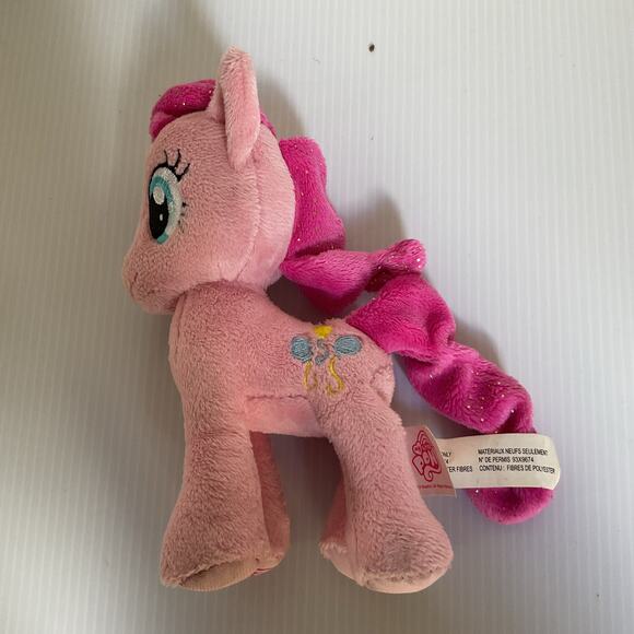 2013 My Little Pony Pinkie Pie Plush Aurora World Stuffed Animal Sparkle Hair - Picture 8 of 13